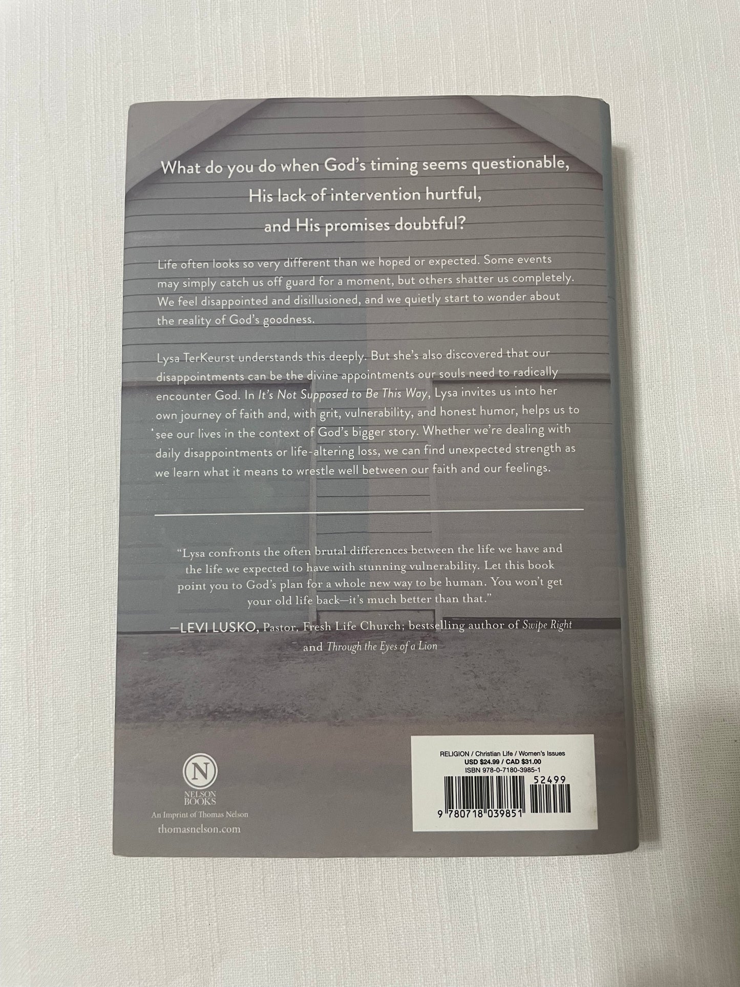 It’s Not Supposed to Be This Way-Lysa Terkeurst
