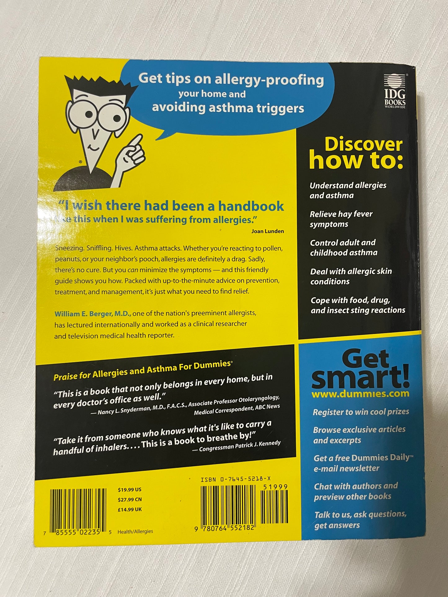Allergies and Asthma for Dummies-William E. Berger M.D.