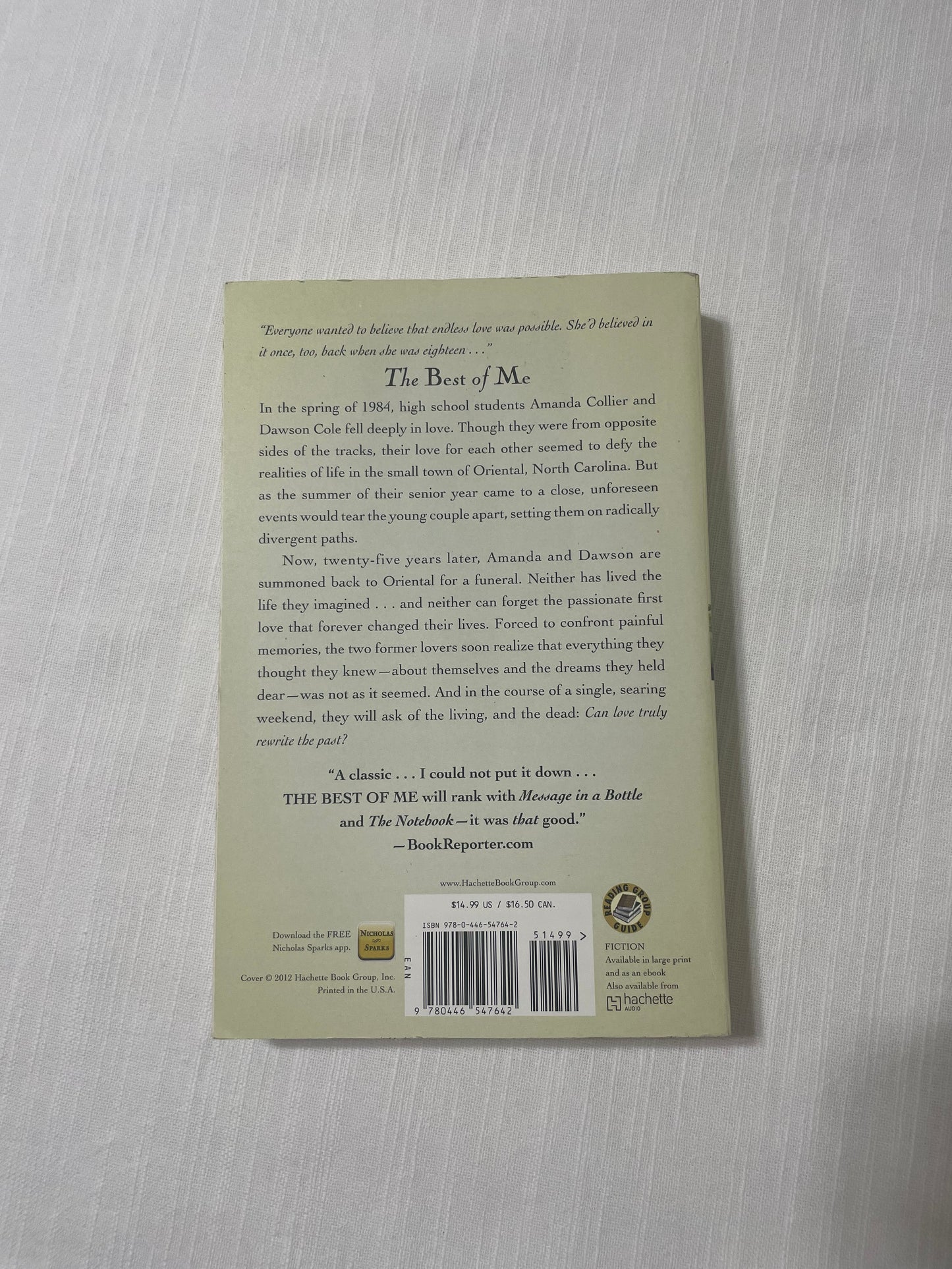 Nicholas Sparks-The Best of Me