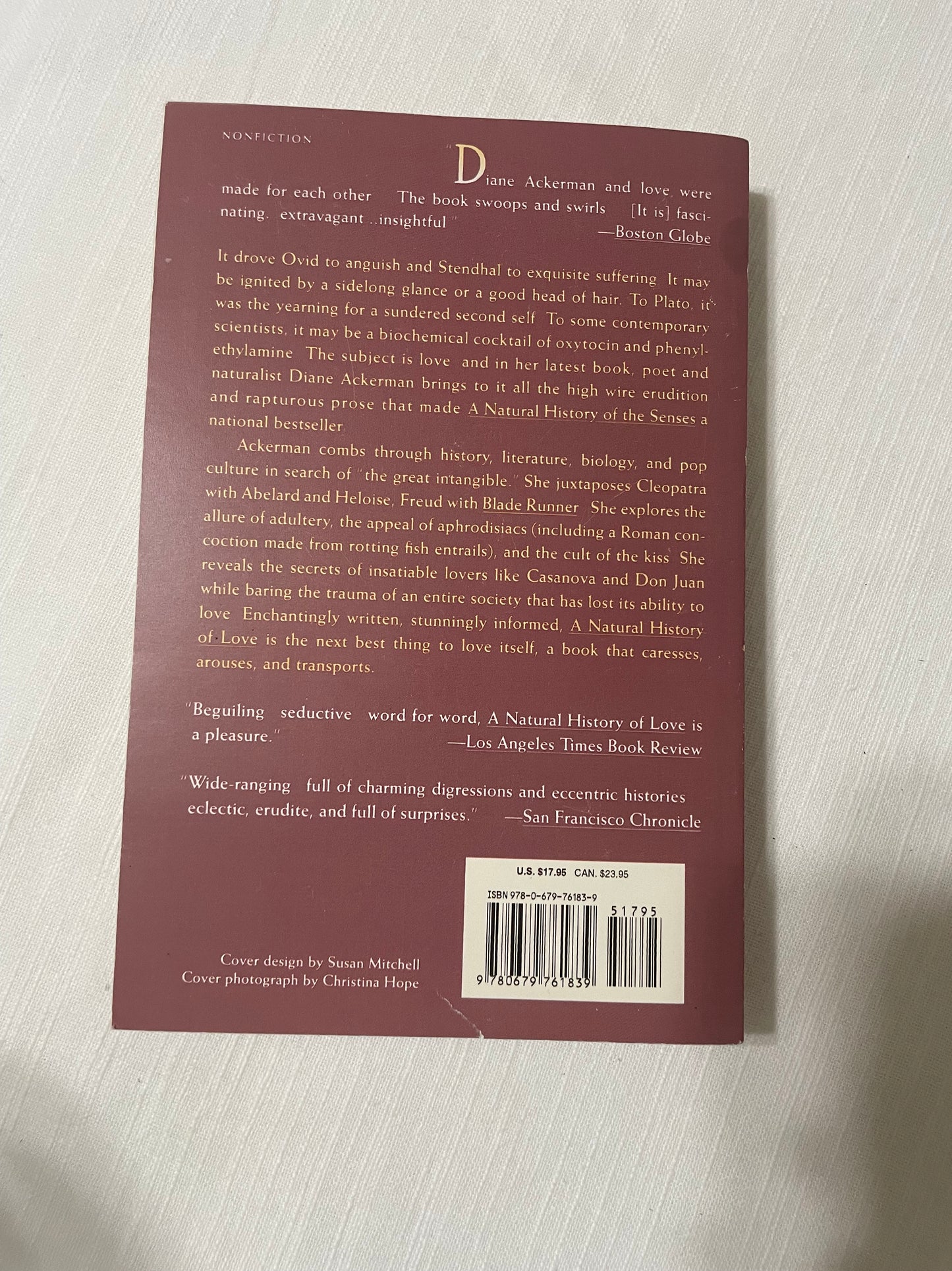 A Natural History of Love-Diane Ackerman