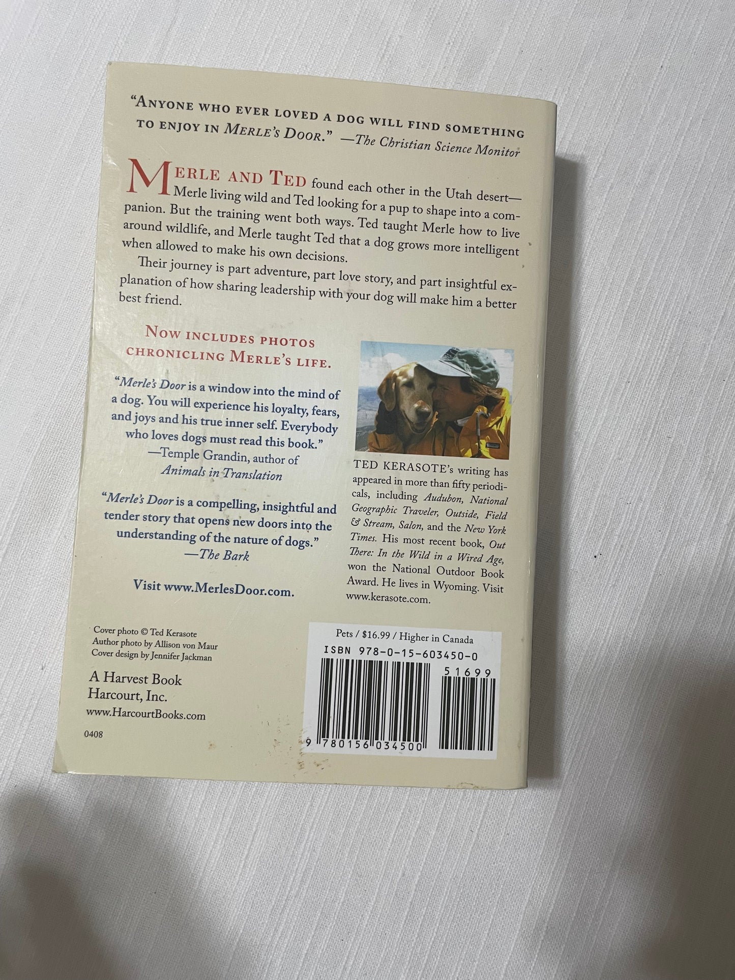 Merle’s Door: Lessons from a Freethinking Dog-Ted Kerasote